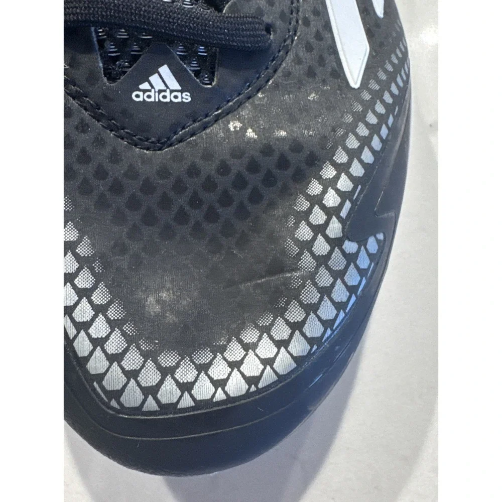 Adidas Adizero Football Cleats Mens Size 8 Black White Lace Up